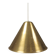 Hanging lamp from Danish Fog&Mørup 1950s, made of solid brass.