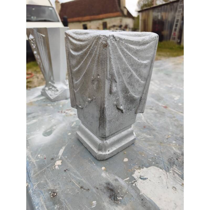 1 lot de vases en aluminium des années 30