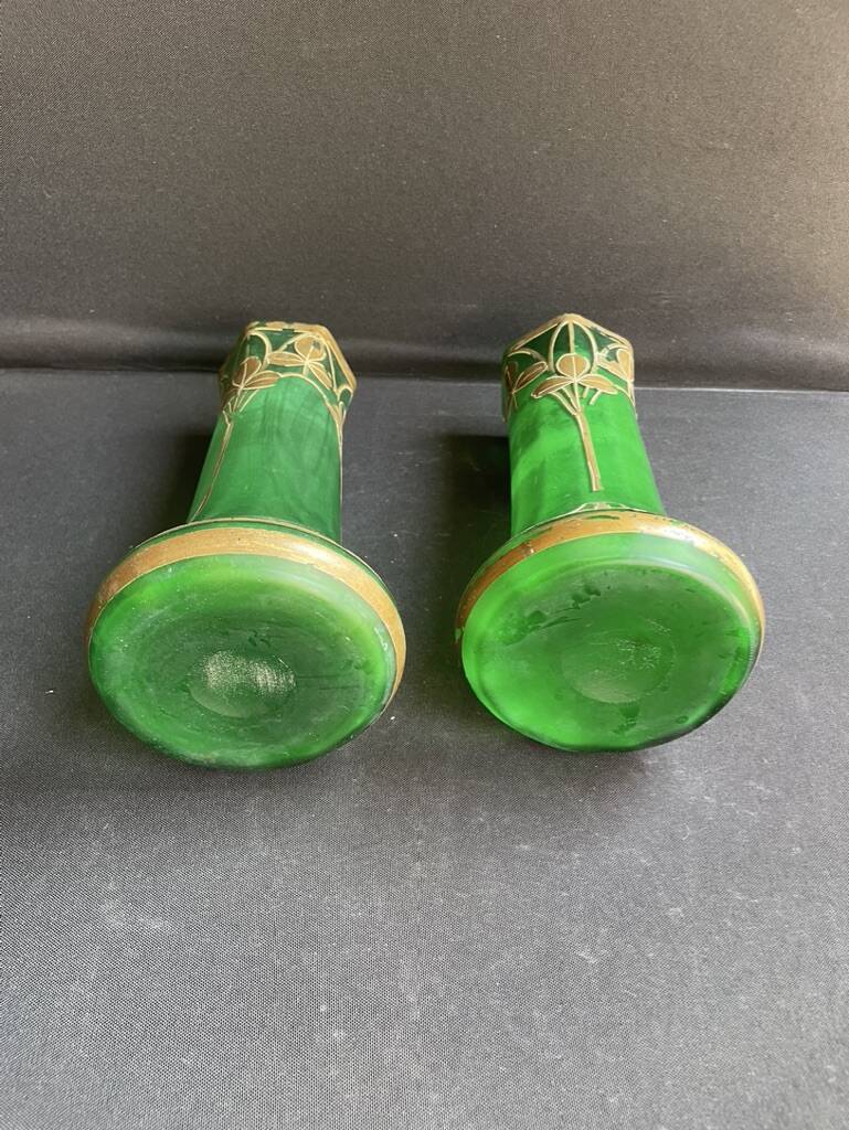 Pair of vase F. T. Legras – Becken and Auguste Helligenstein – Art Nouveau