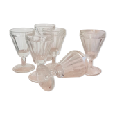 Vintage bistro glasses x 6