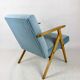Vintage armchair in light blue, 1970s
