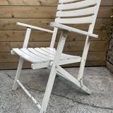 Folding garden armchair, 50s