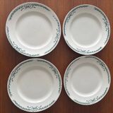 Set of 4 ironstone plates Longchamp model Belleville – Vais