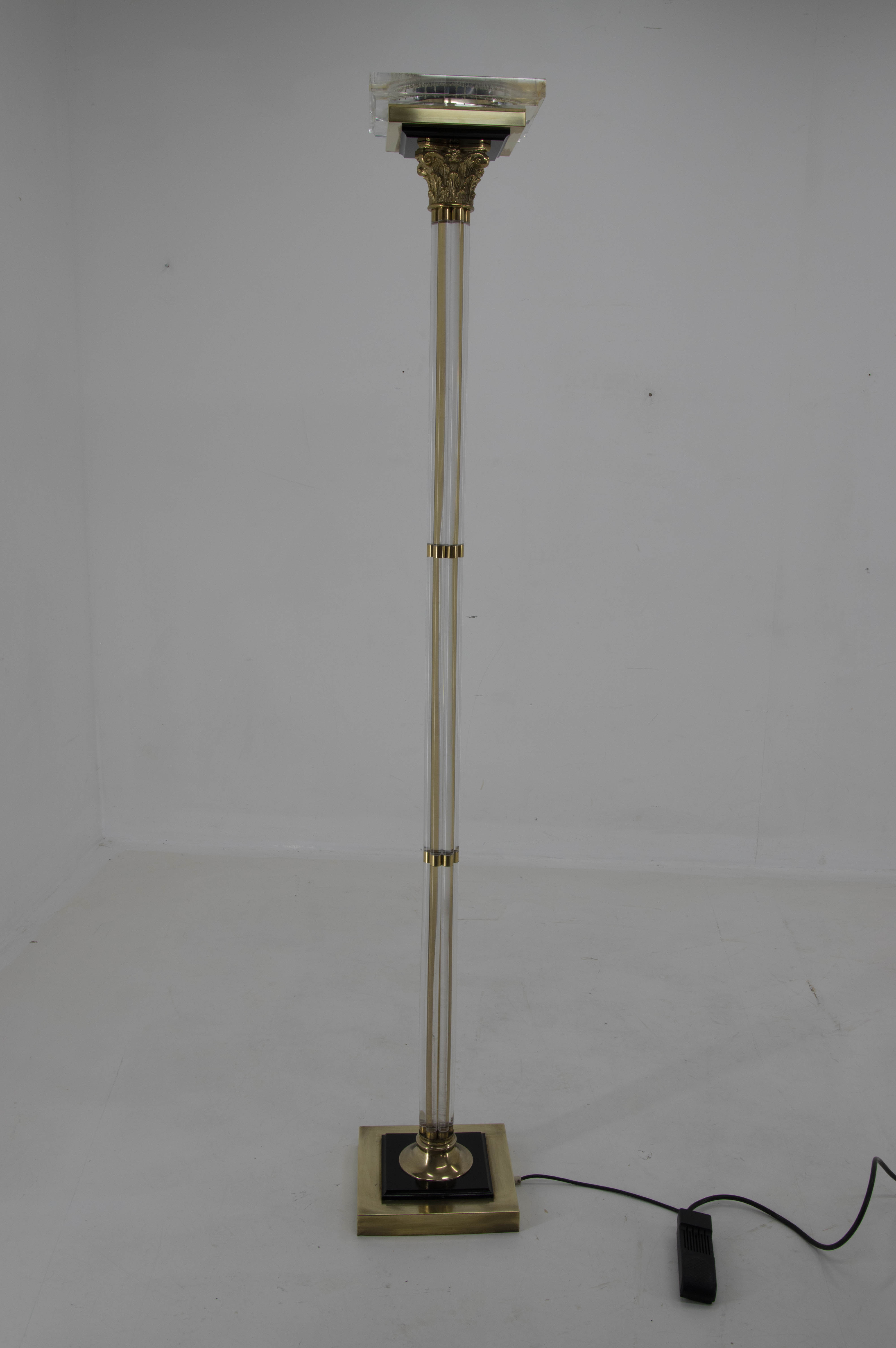 Floor Lamp with Upright Light, Italy, 1970s