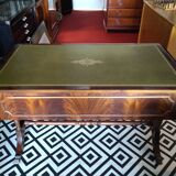 English leather mahogany desk