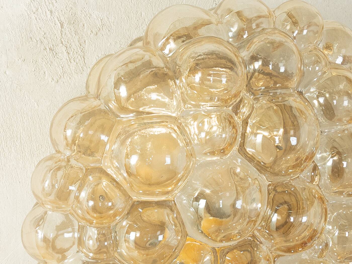 Fascinating wall or ceiling lamp in striking Space Age design by Doria Leuchten