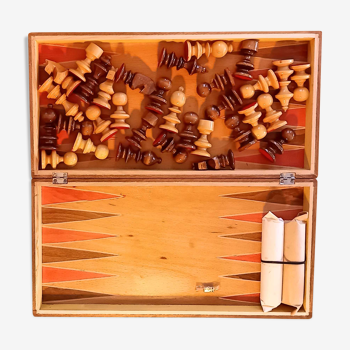 Coffret de jeux d'échecs/backgammon/jeux de dames