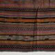Tapis Kilim Anatolien Vintage – Rayures Ethniques, Tissé Main , 176x242 Cm