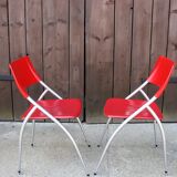 Pair of Italian Calligaris chairs, 1990s