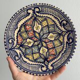 Decorative ceramic plate from Nabeul, Tunisia.