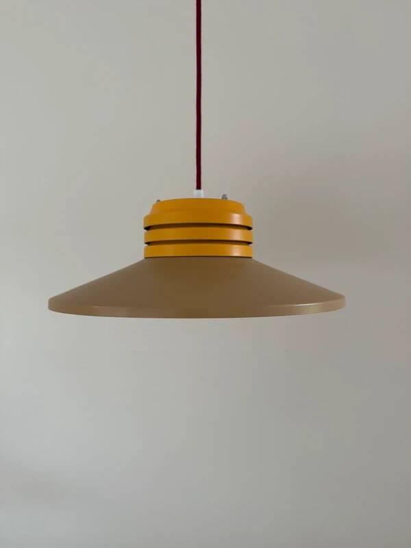 Vintage Danish design space age lamp in cool colour combination