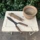 Table d’appoint pliante en fer
