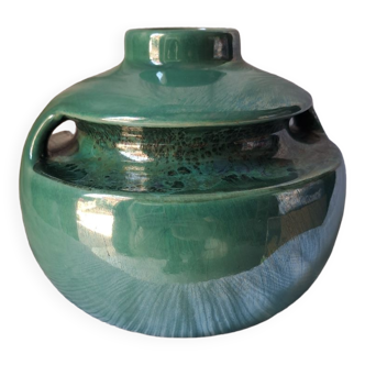 Vase boule vert turquoise