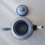 Black stoneware teapot