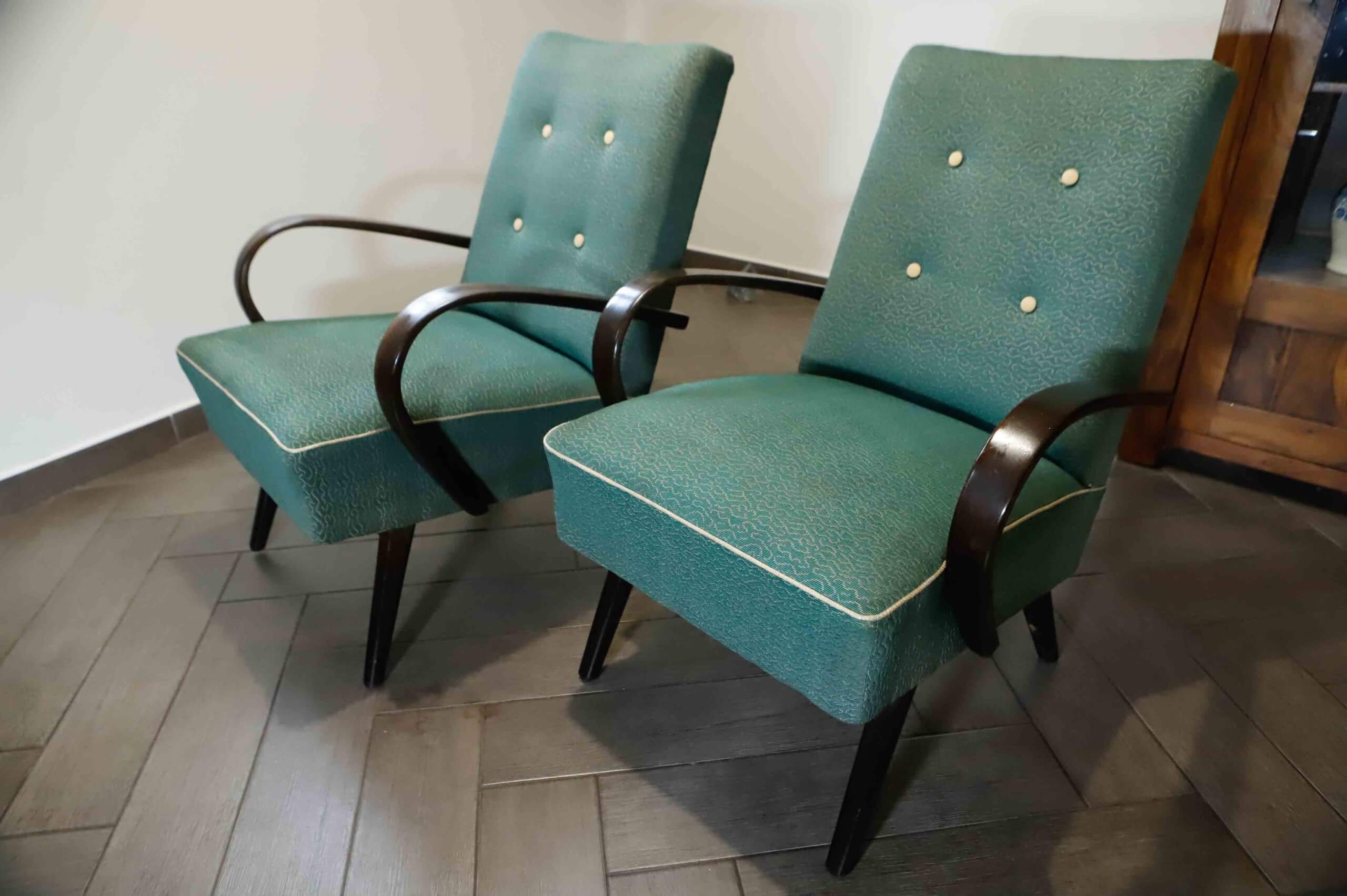 Ensemble de 2 fauteuils lounge TON par Jaroslav Šmídek