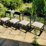 Set of 4 Baumann sleigh chairs