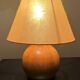 Lampe boule bois massif
