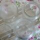 Lot 3 jars the best transparent glass 1 l cover
