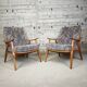 Paire de fauteuils vintage