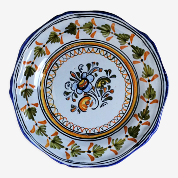 Glazed stoneware talavera plate