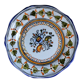 Glazed stoneware talavera plate