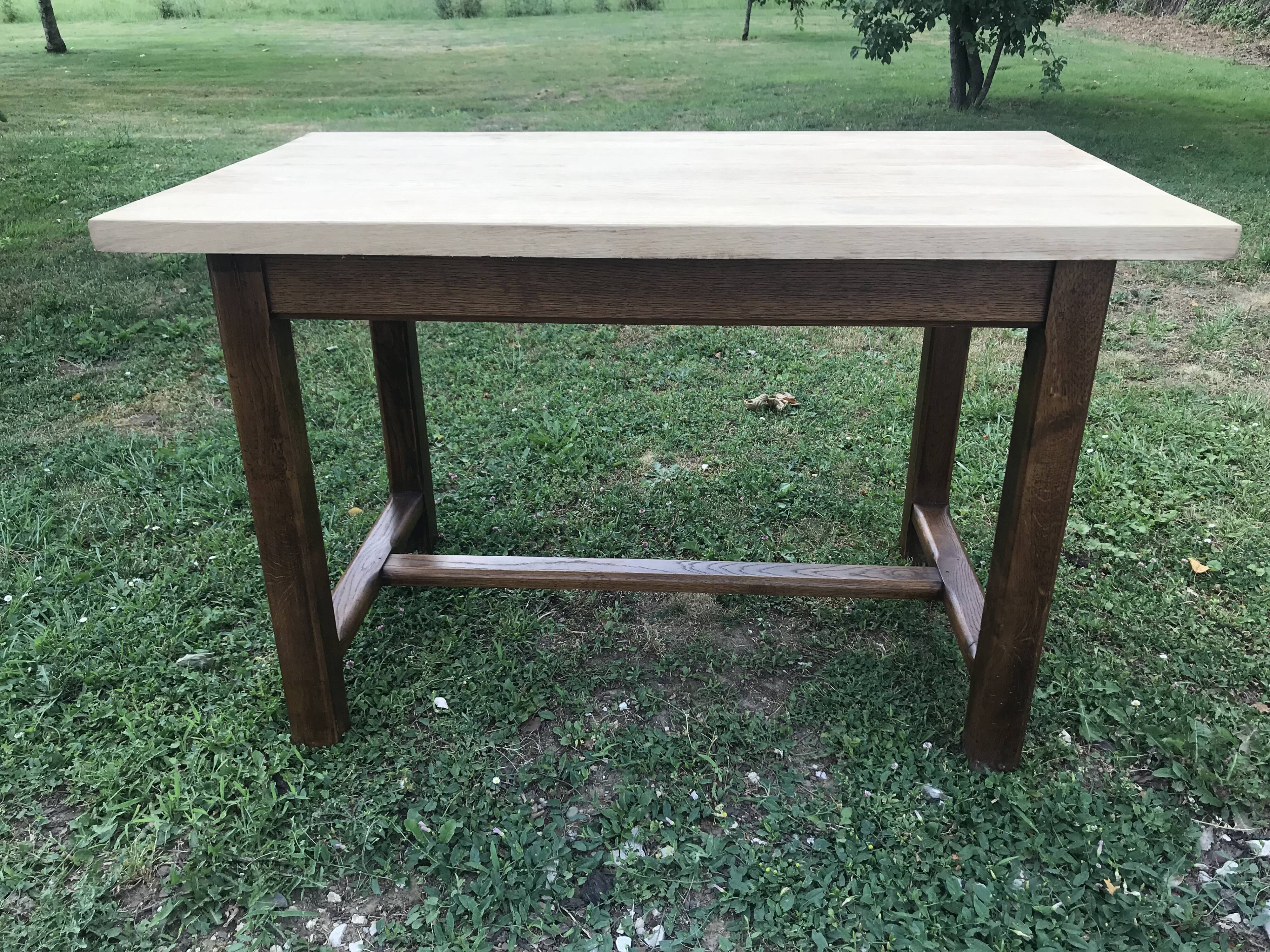 Table de ferme en chêne