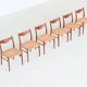 Ensemble de six chaises de salle à manger en teck, Arne Wahl Iversen, Glyngore, Danemark, 1960