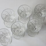 6 stemmed glasses in very good condition