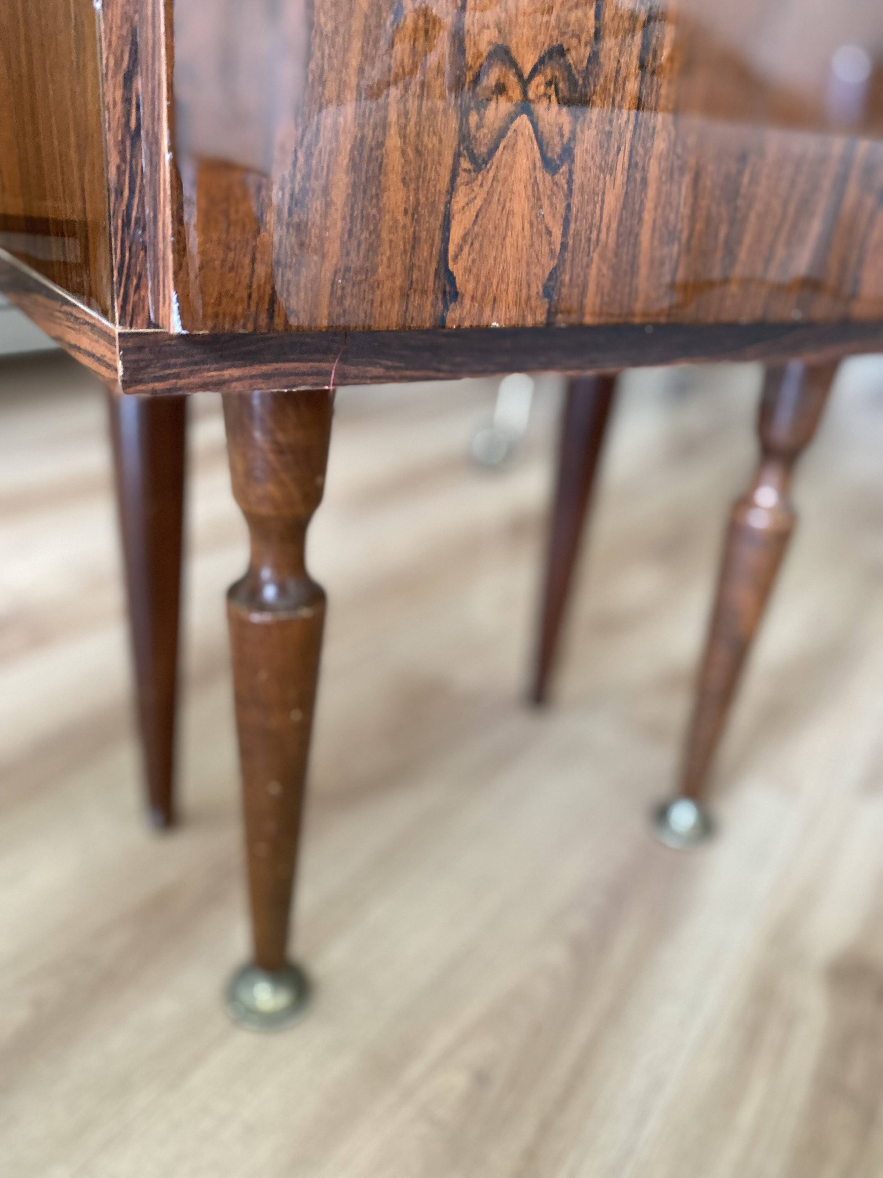 Set of 2 vintage hair tables