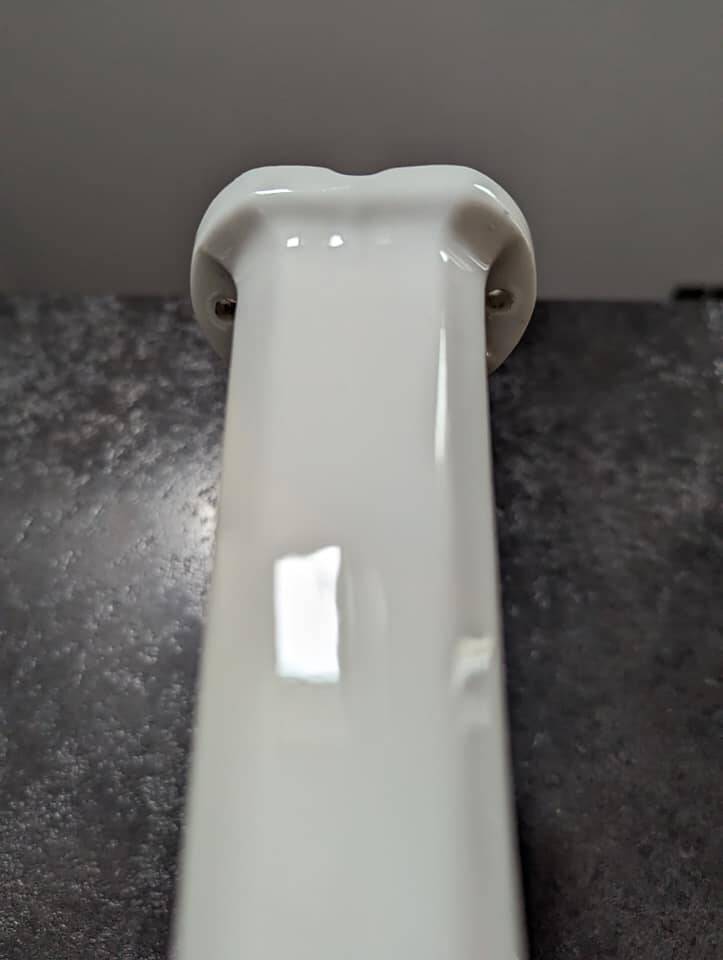 Old white porcelain wall lamp art deco bathroom 1930 opaline tulip 1930