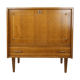 Bar storage in oak and brass, 50s - 60s