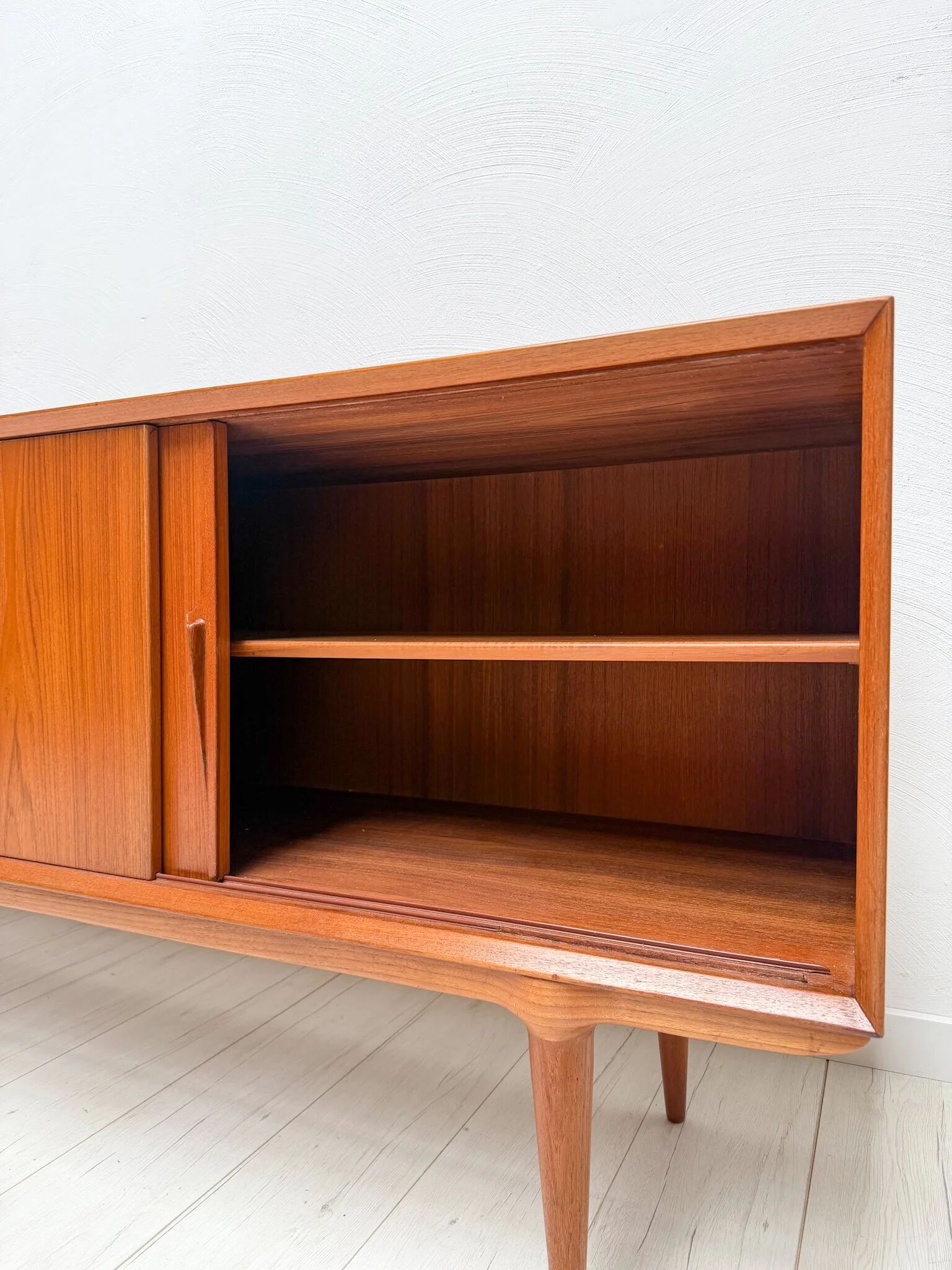 1960s vintage Gunni Omann model 18 Danish design teak sideboard for Omann Jun