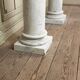 Pair of Carrara marble columns, 214 cm high, circa 1880