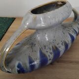 Ceramic vase with handles, signed Gustave De Bruyn, Fives, Lille, Art Deco period