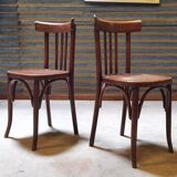 Pair of Baumann bistro chairs. Distribution Henri Julien Oblinghem