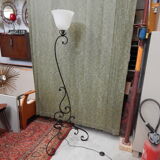Wrought iron lamppost tripod art deco