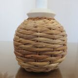 70s rope and ceramic lamp