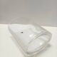 Transparent Murano Glass Vase by Carlo Moretti, Signed and Labeled, Italy 1990s
