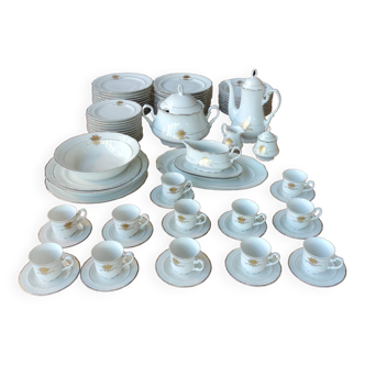 Old complete dinnerware set 84 pieces Bavaria Germany