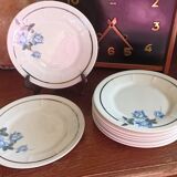 8 Victoria porcelain dessert plates from the 20s - Art Deco