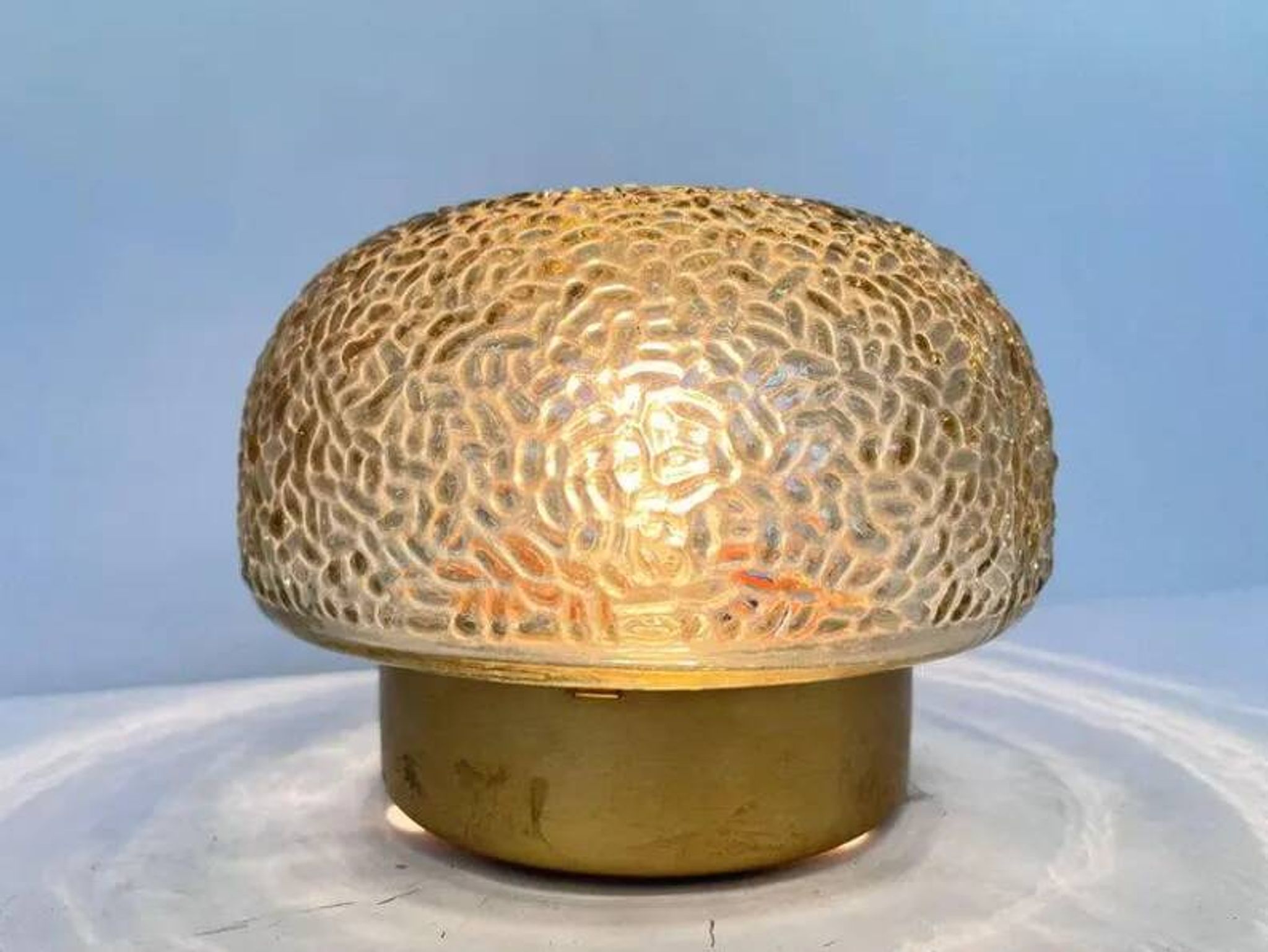 Midcentury Rare Flush Mount, Ceiling or Wall Lamp, Germany, 1970s