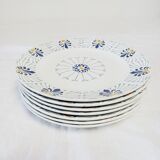 Lot de 7 assiettes à déjeuner Onnaing