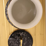 Pair of Vicentina ceramic vases, hand-decorated, Italy 1970'