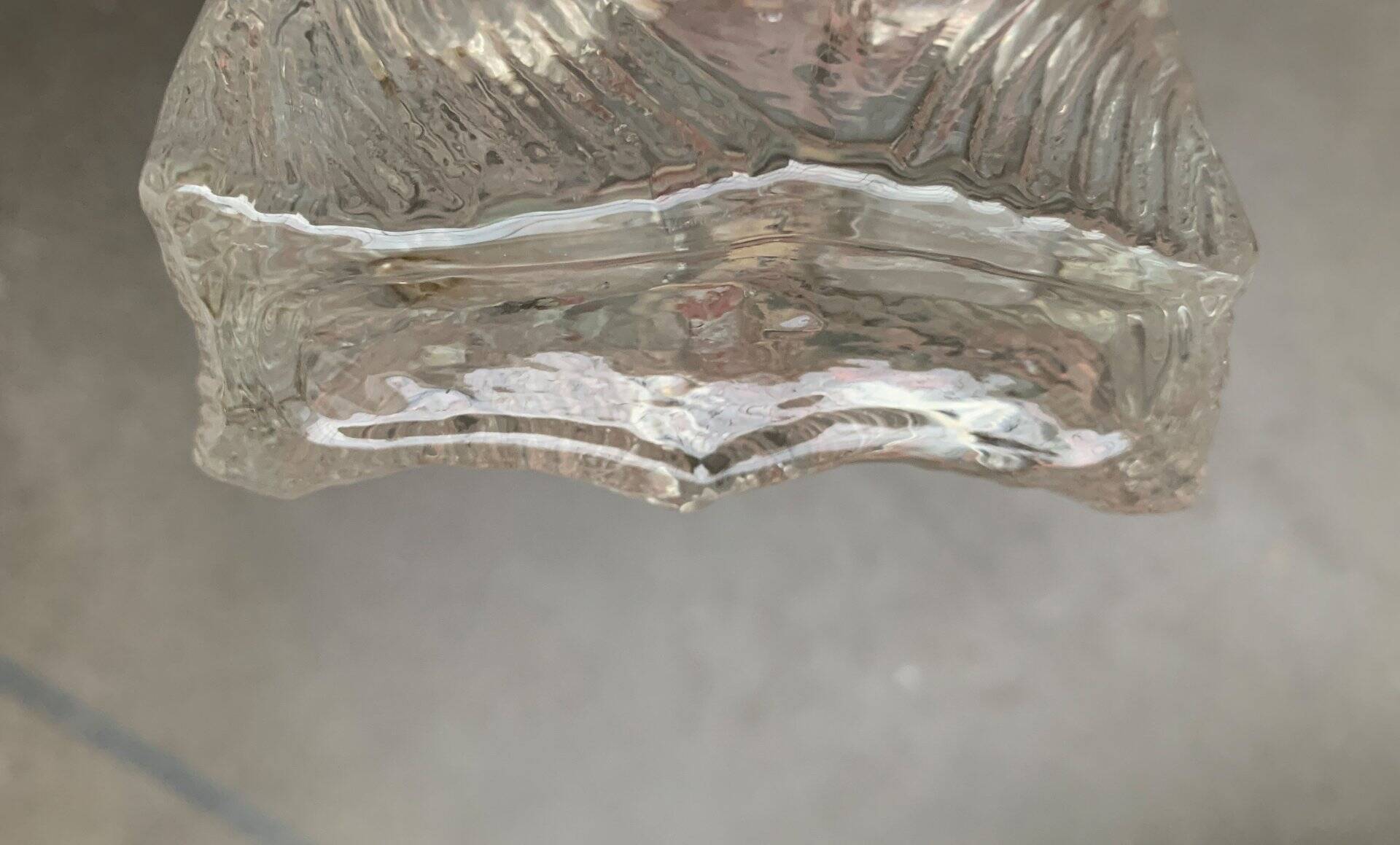 Vintage Glass Block Vase