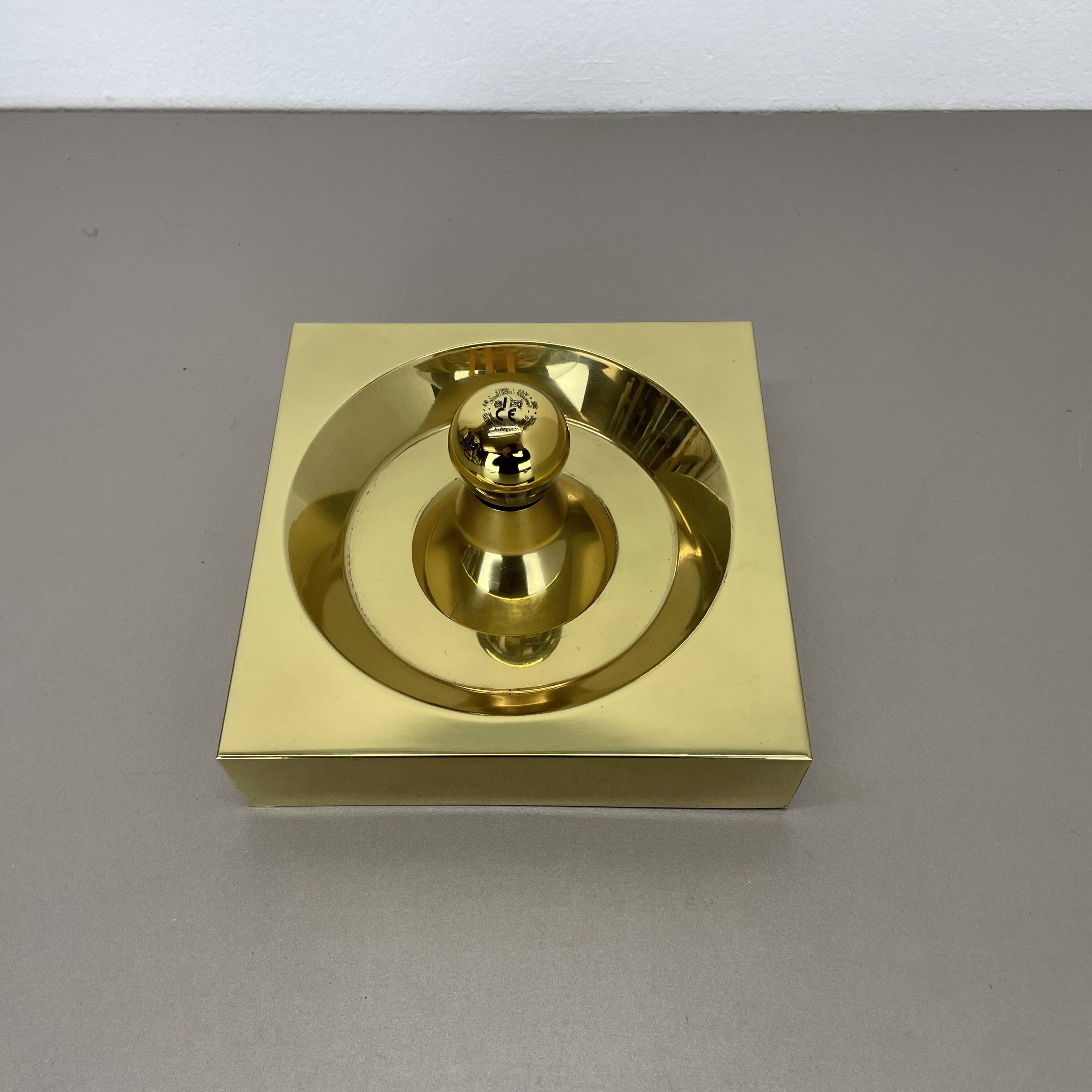 Rare Brass Pop Art Metal Wall Light by Klaus Hempel for Kaiser Leuchten, 1970s