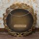 Vintage Round Wall Mirror Ornate Gold Rococo – Elegant 20th Century Piece