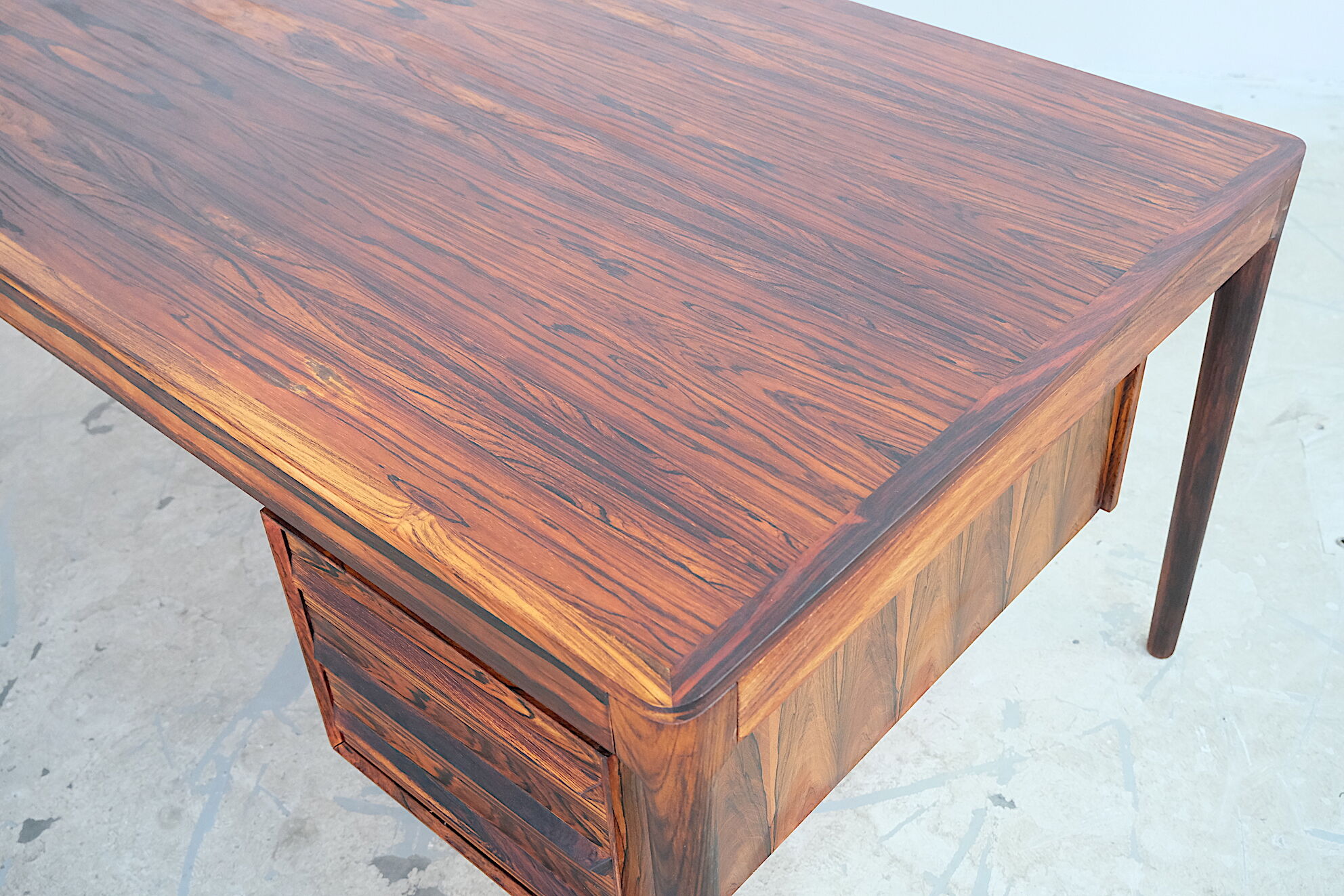 Mid century modern desk by torbjorn afdal for bruksbo, norway, 1970's