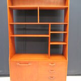 Library teak vintage double sided