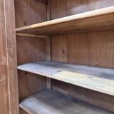Large workshop wardrobe in pitch pine - Early 20th century