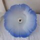 Blue glass pendant light